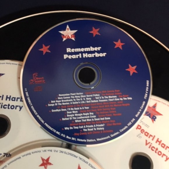 Hollywood Goes to War Pearl Harbor Victory 3 DVDs 1CD Deluxe WWII Collection - Picture 5 of 12